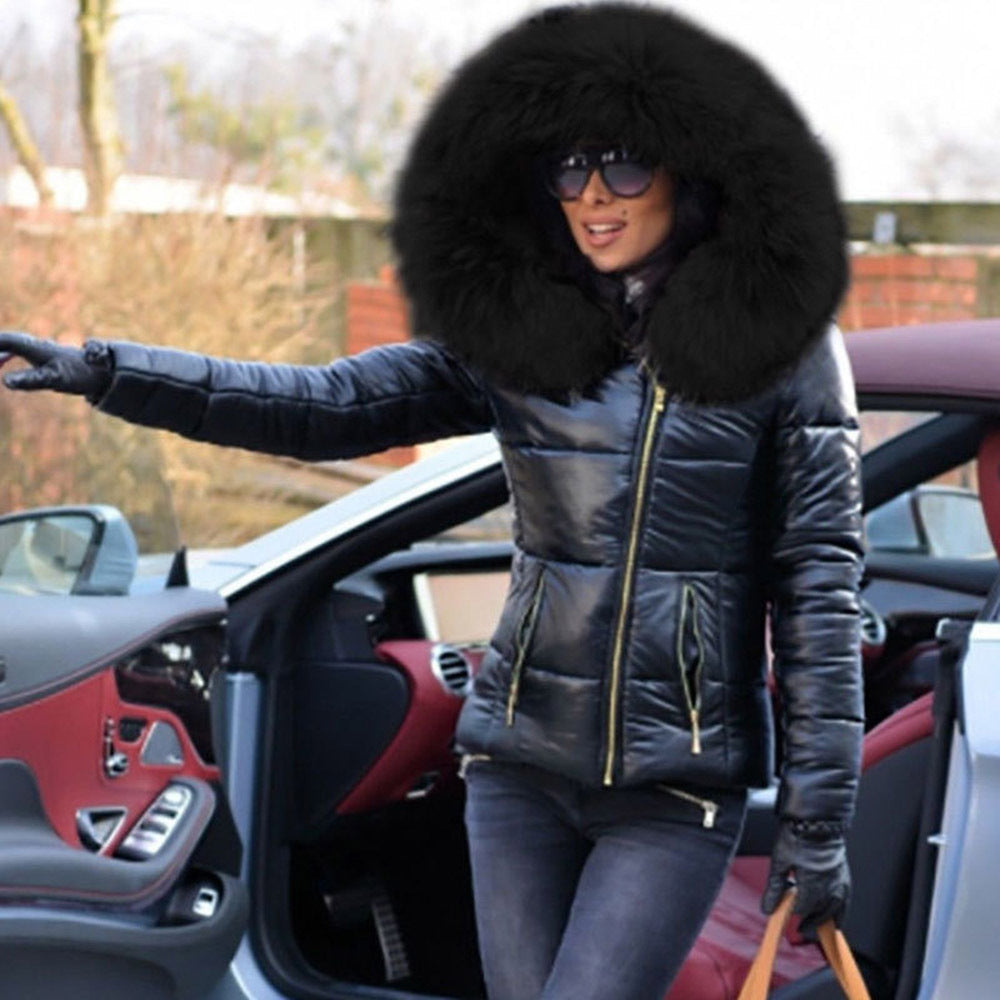 Women's short down padded jacket