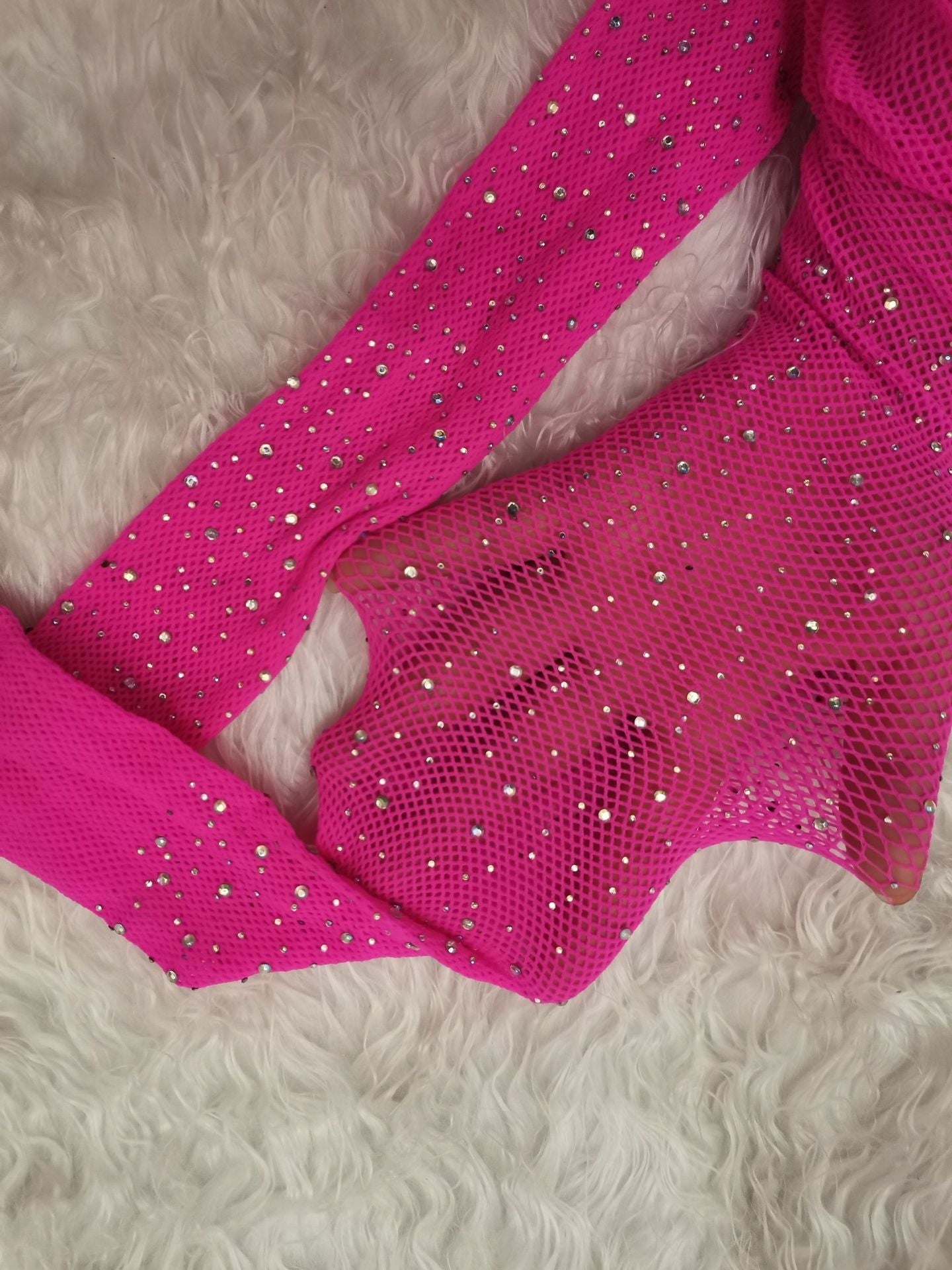 Sexy Fishnet Stockings Hot Drilling Socks Fishnet Garter Drill Mesh Small Mesh Rompers