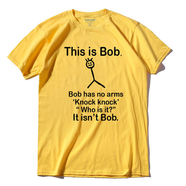 Hot T-shirt O-neck men's short-sleeved T-shirt casual loose funny high-quality shirt