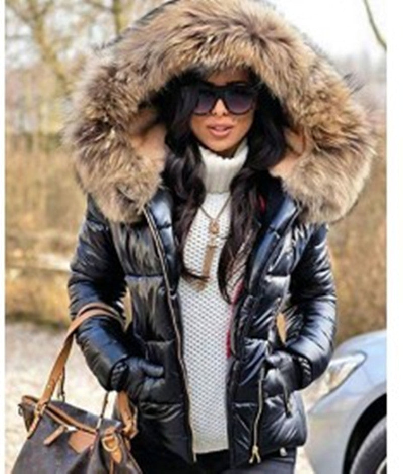 Women's short down padded jacket