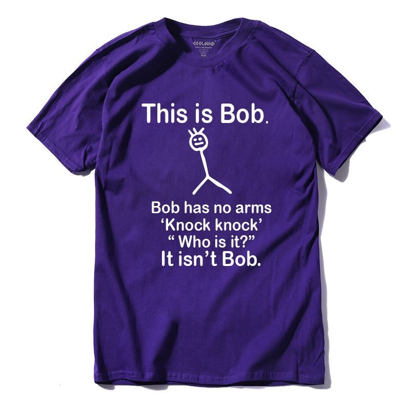 Hot T-shirt O-neck men's short-sleeved T-shirt casual loose funny high-quality shirt