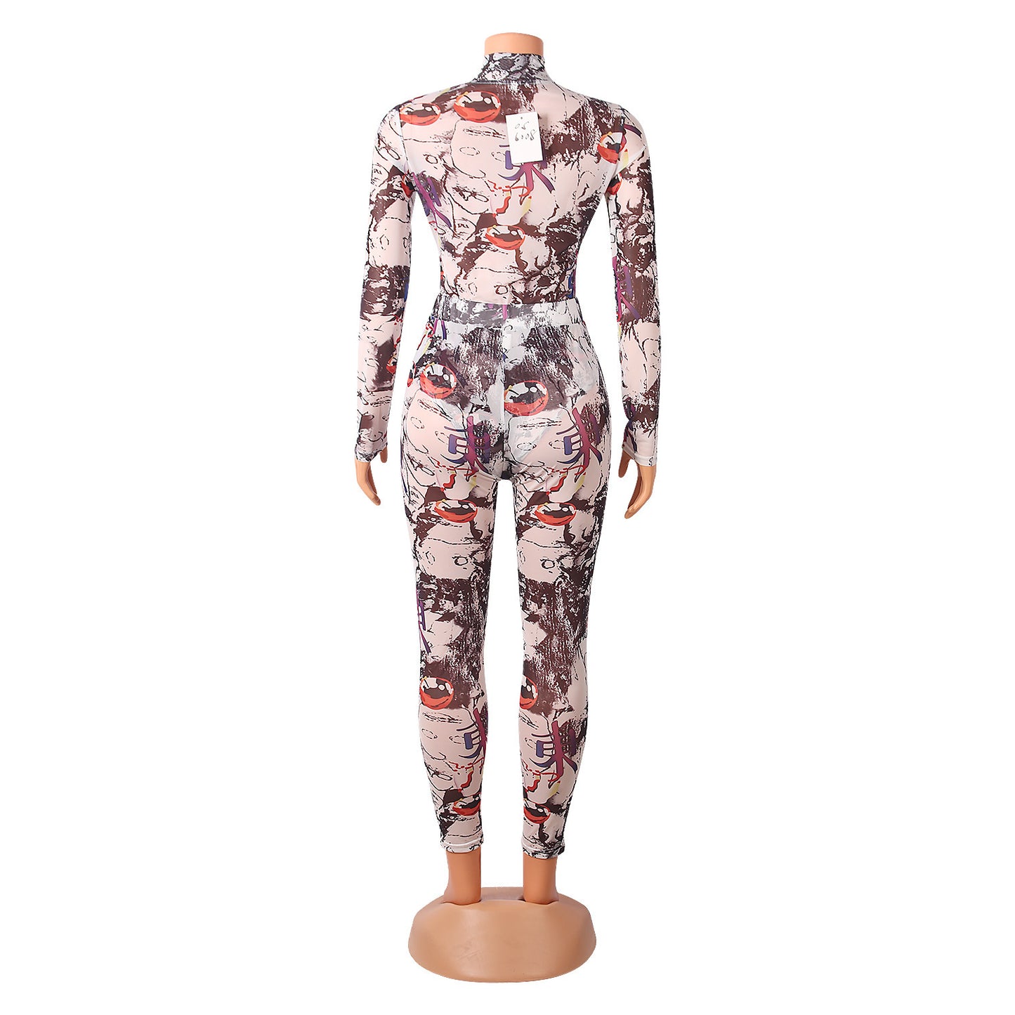 Casual Suit Sexy Mesh One-Piece Two-Piece Suit