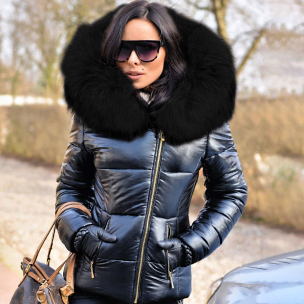 Women's short down padded jacket