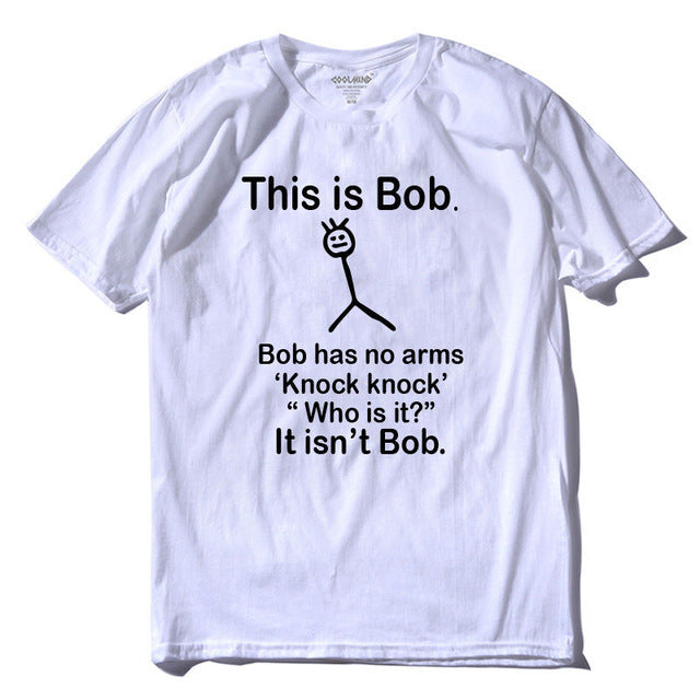 Hot T-shirt O-neck men's short-sleeved T-shirt casual loose funny high-quality shirt