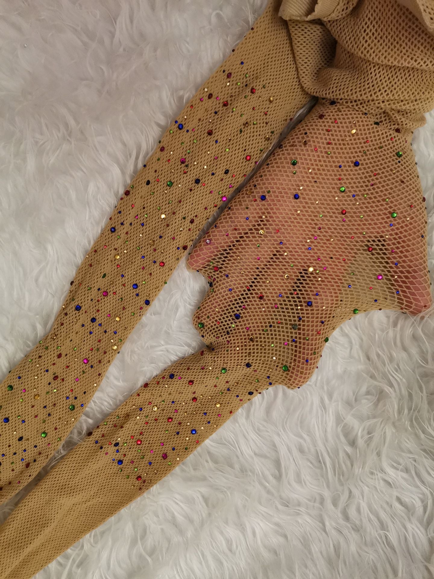 Sexy Fishnet Stockings Hot Drilling Socks Fishnet Garter Drill Mesh Small Mesh Rompers
