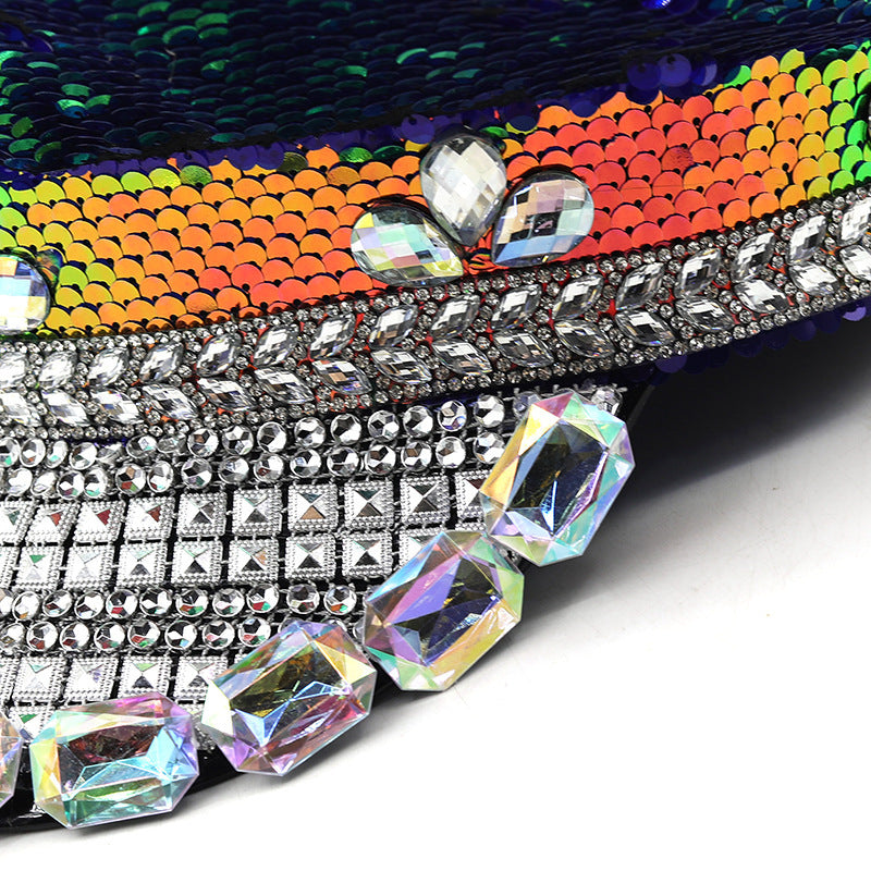 Women's Wedding Versatile Multi-color Diamond Photography Hat