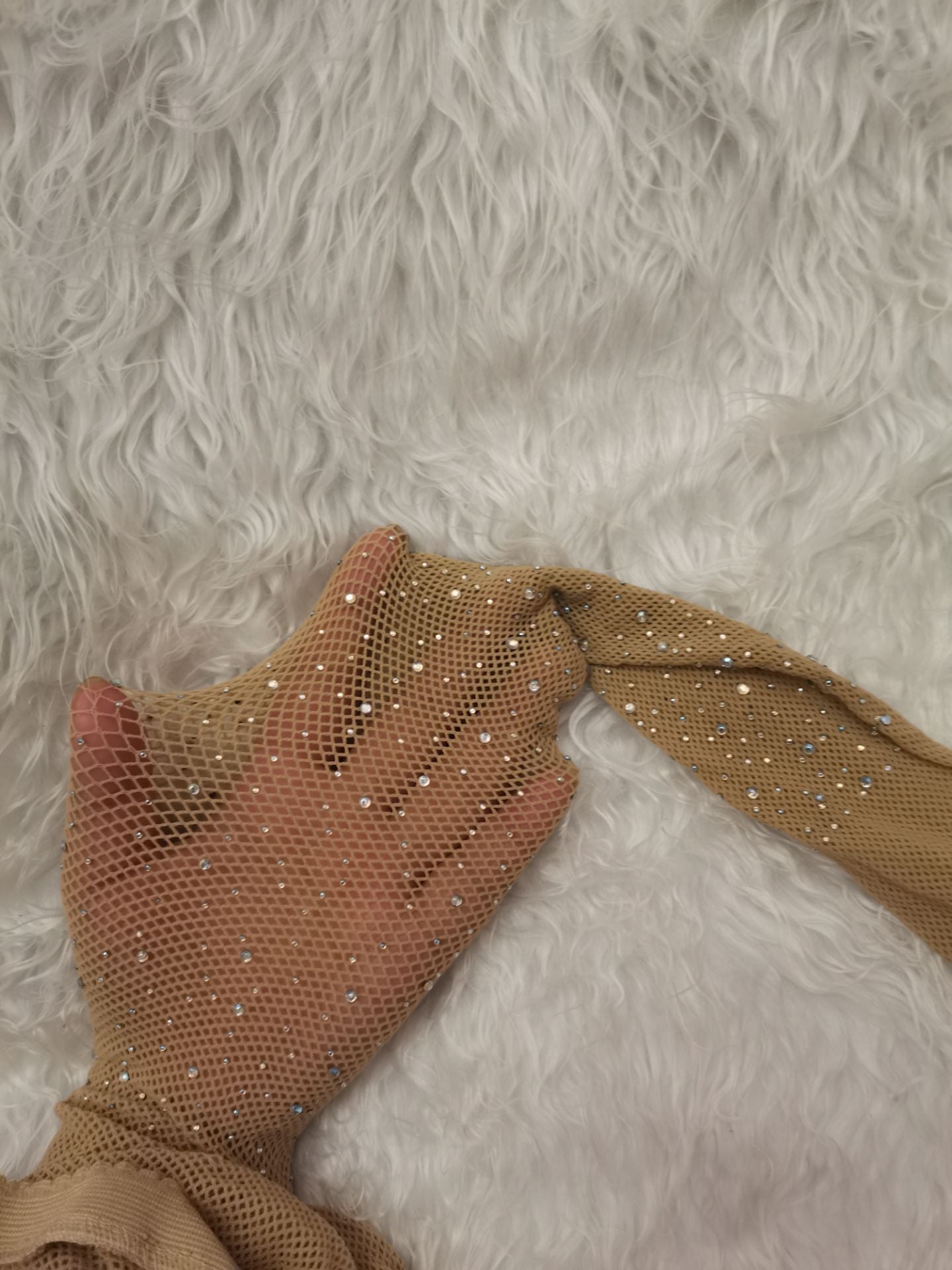 Sexy Fishnet Stockings Hot Drilling Socks Fishnet Garter Drill Mesh Small Mesh Rompers