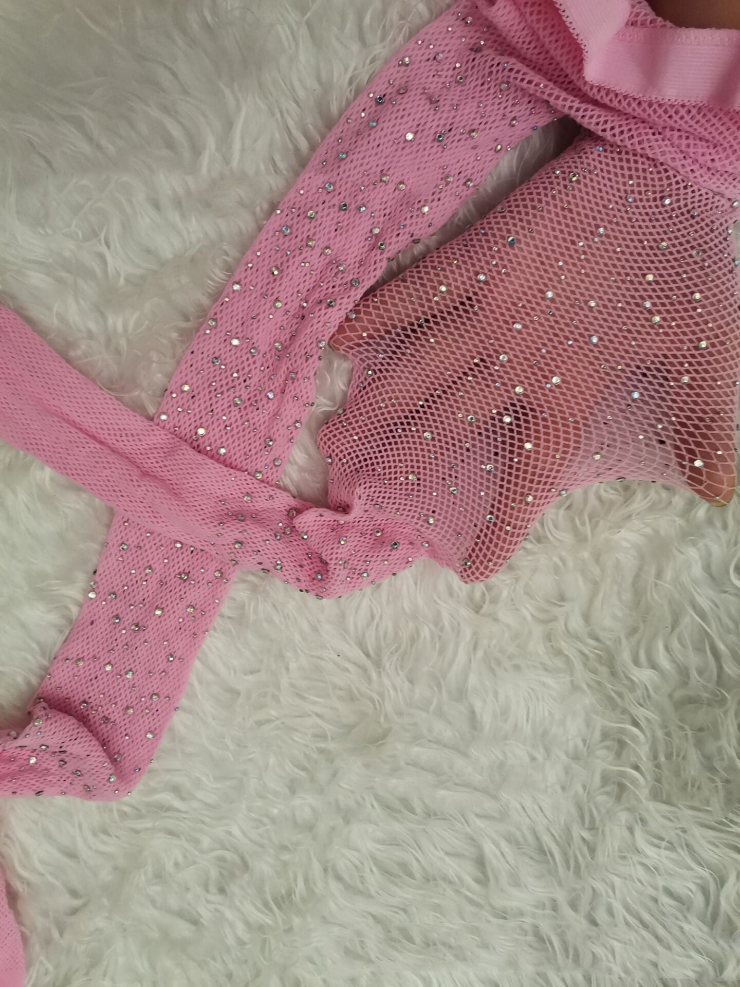 Sexy Fishnet Stockings Hot Drilling Socks Fishnet Garter Drill Mesh Small Mesh Rompers