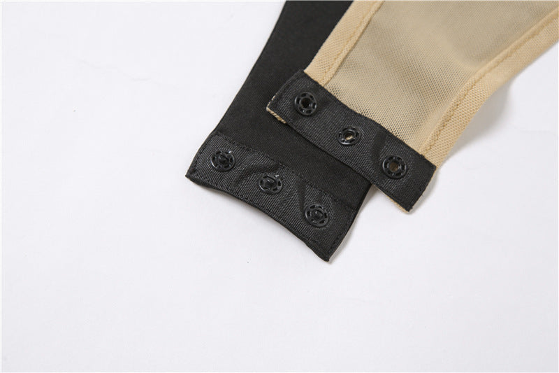 Perspective Stitching Tight-fitting Breathable Leisure Sports Jumpsuit